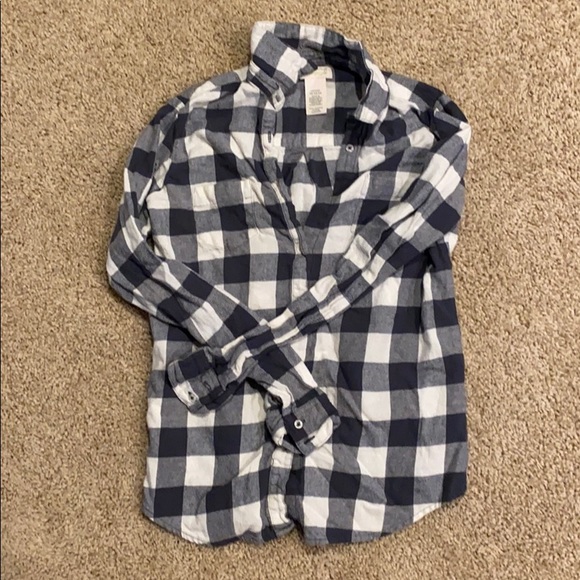 Tops - Plaid Button Up